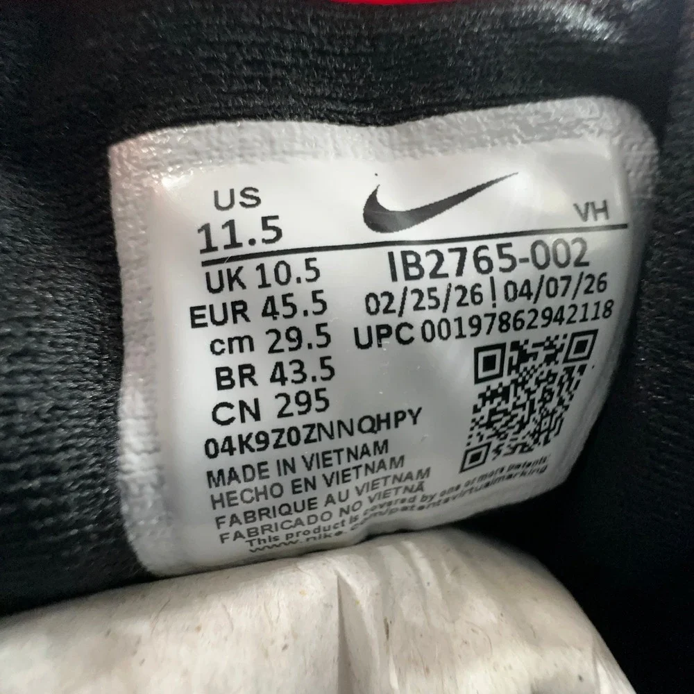 Nike Uplift SC Running Shoes Mens 11.5 Black White Phylon Cushion IB2765-002 NEW